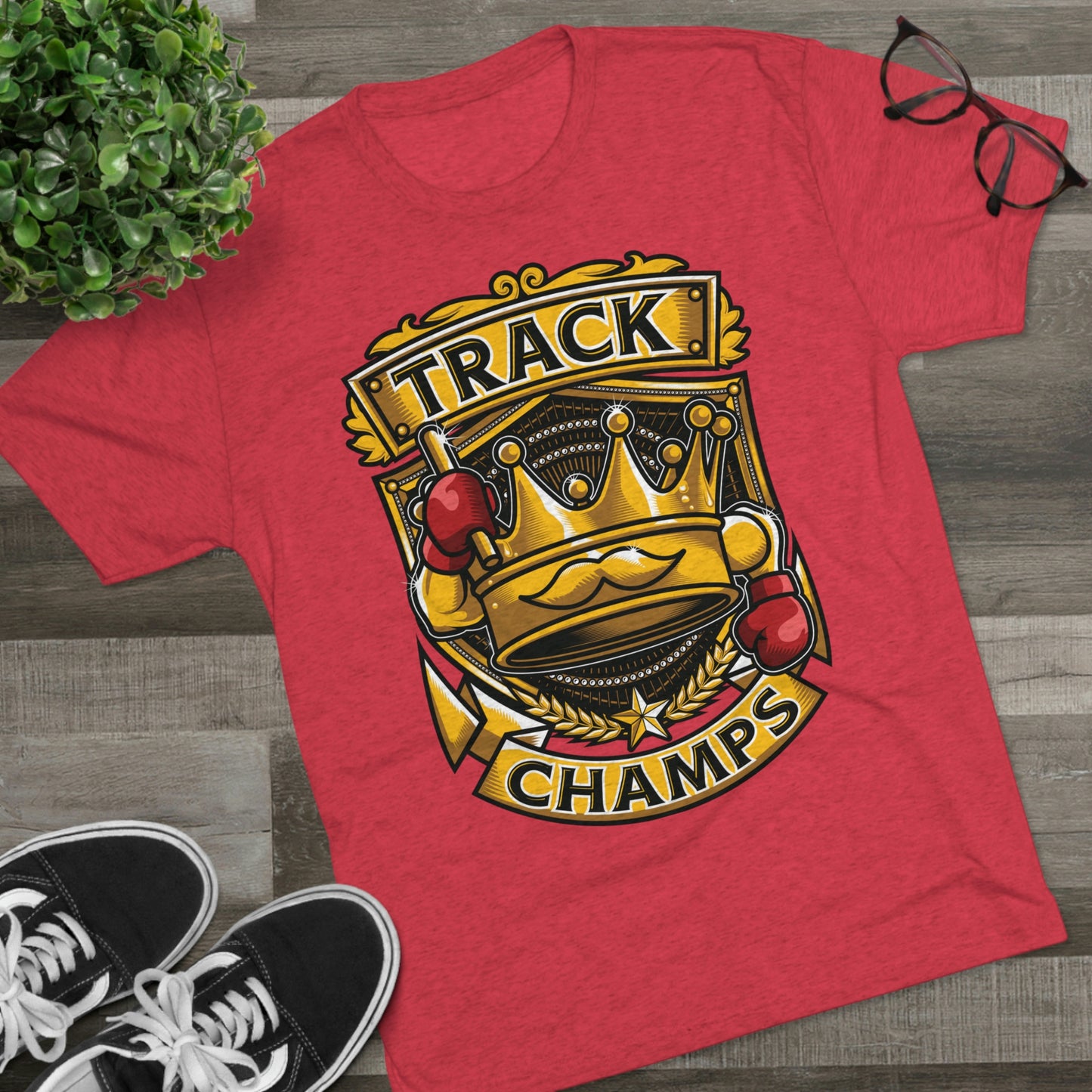 TRACK CHAMPS - PREMIUM SOFT - Unisex Tri-Blend Crew Tee (Next Level 6010)