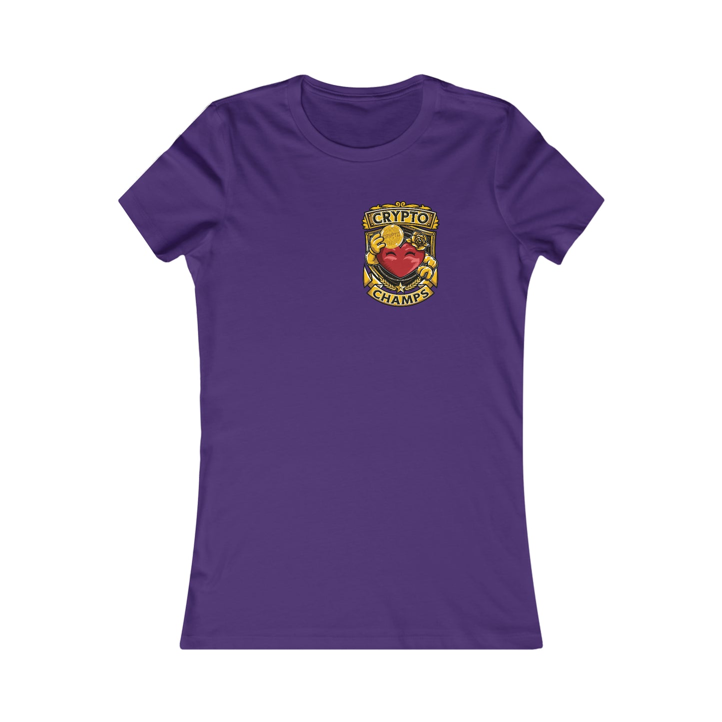 CRYPTO CHAMPS! (Small Front Logo) - Women's Favorite Tee (Bella+Canvas)