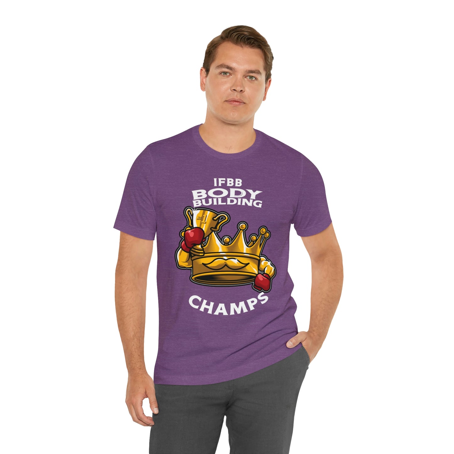 IFBB BODY BUILDING CHAMPS (v2) - Unisex Jersey Short Sleeve Tee (Bella+Canvas)
