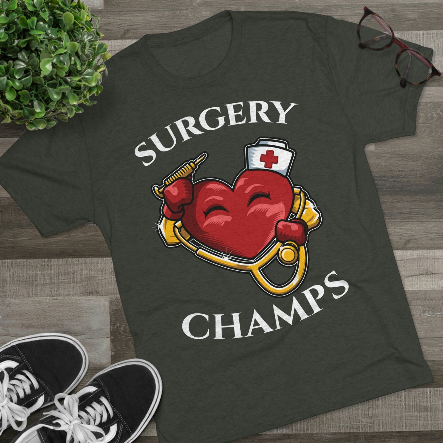 SURGERY CHAMPS - PREMIUM SOFT - Unisex Tri-Blend Crew Tee (Next Level 6010)
