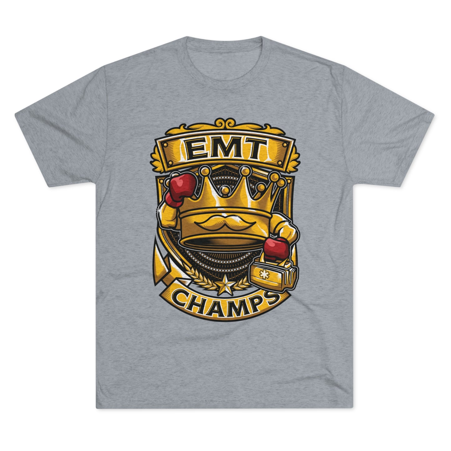 EMT CHAMPS - PREMIUM SOFT - Unisex Tri-Blend Crew Tee (Next Level 6010)
