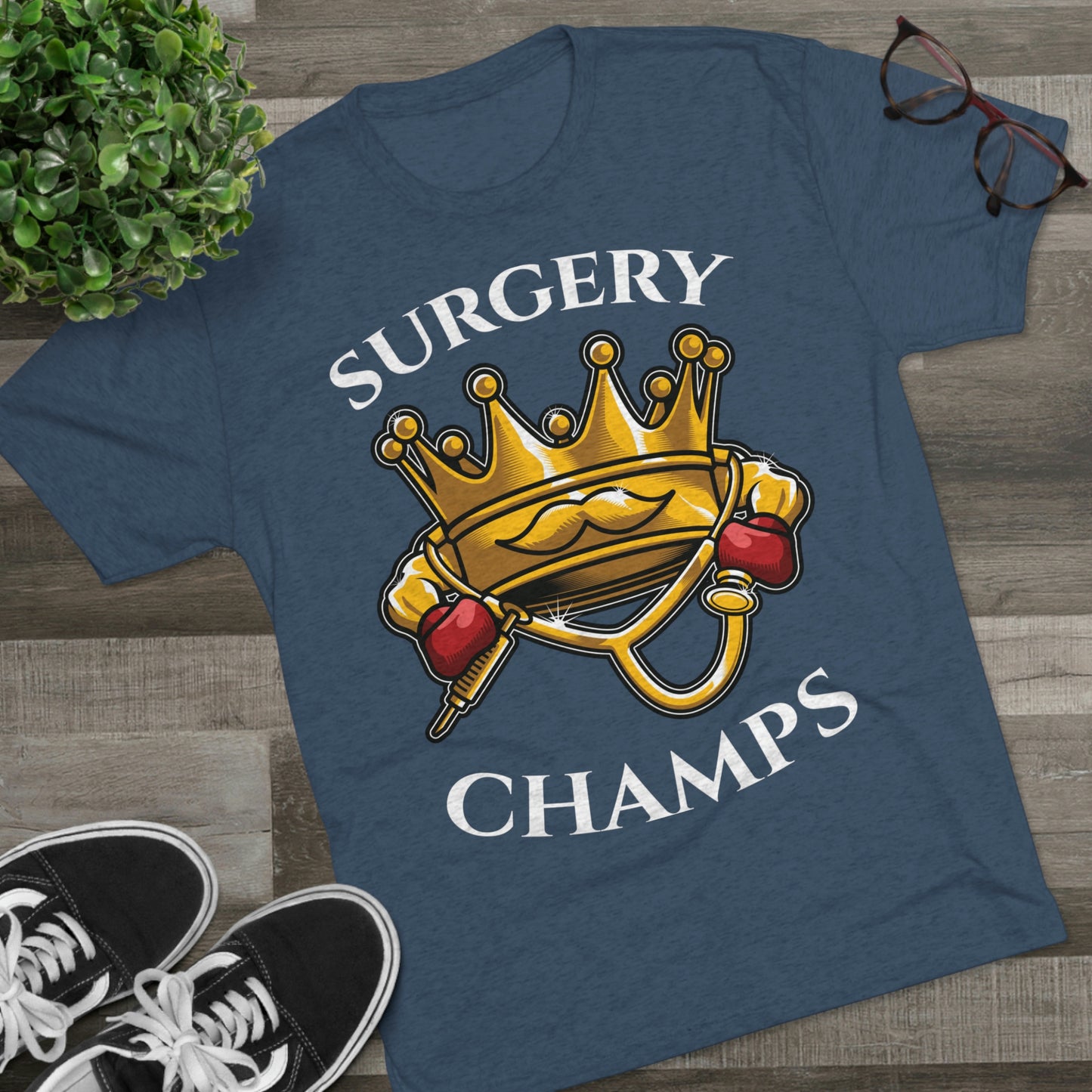 SURGERY CHAMPS - PREMIUM SOFT - Unisex Tri-Blend Crew Tee (Next Level 6010)