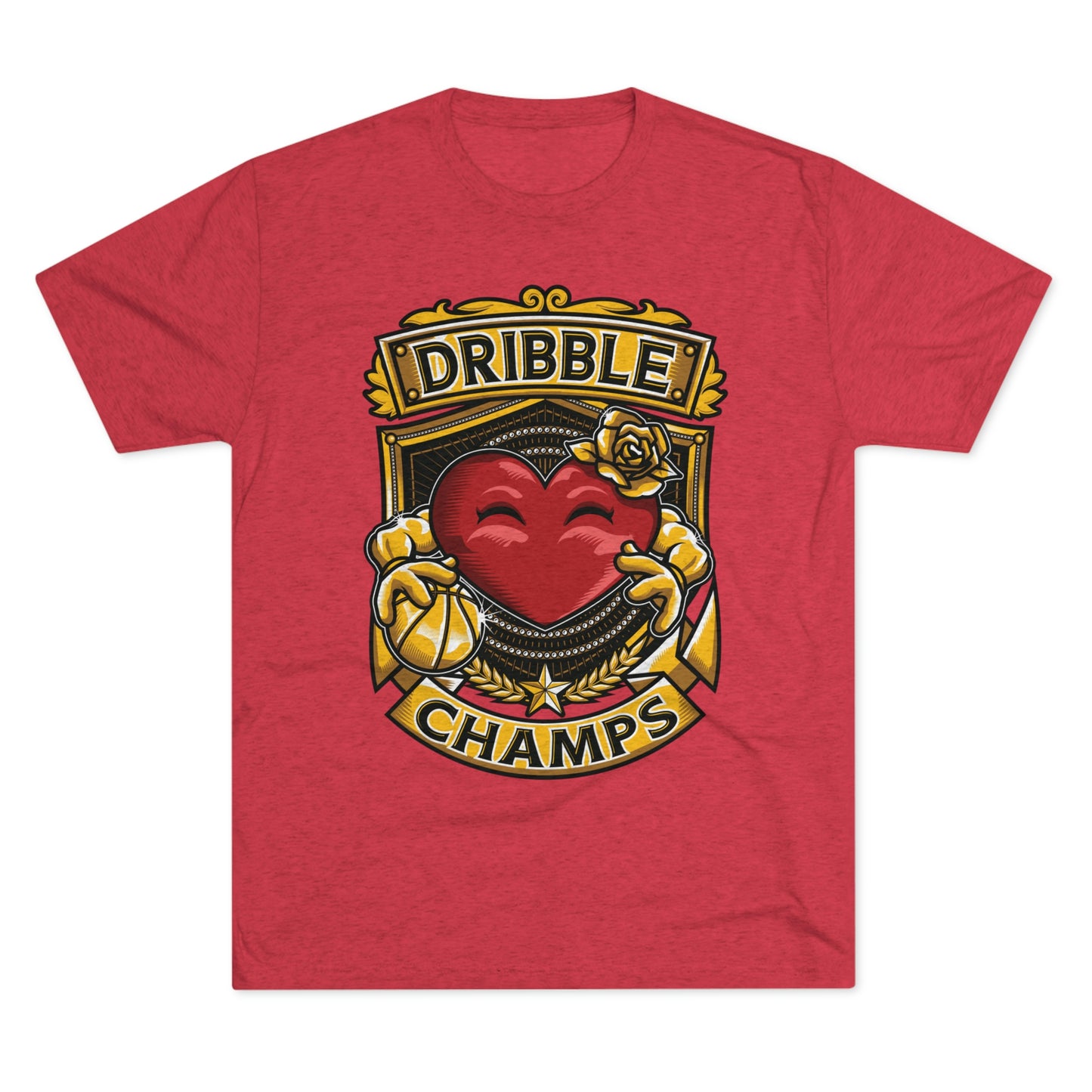 DRIBBLE CHAMPS - PREMIUM SOFT - Unisex Tri-Blend Crew Tee (Next Level 6010)