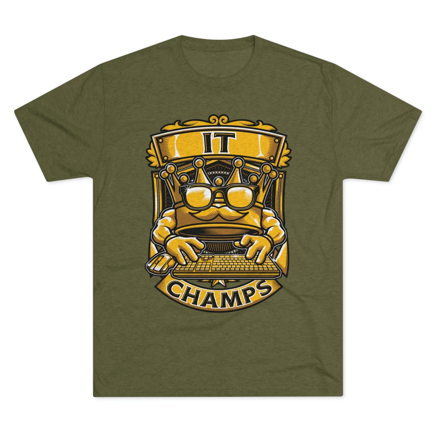 IT CHAMPS (Men) - PREMIUM SOFT - Unisex Tri-Blend Crew Tee (Next Level 6010)