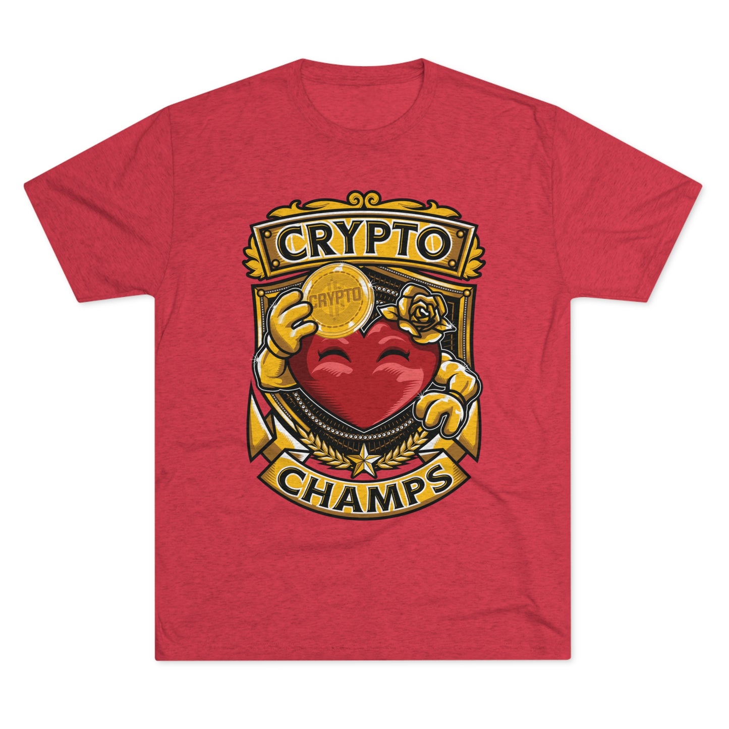 CRYPTO CHAMPS - PREMIUM SOFT - Unisex Tri-Blend Crew Tee (Next Level 6010)