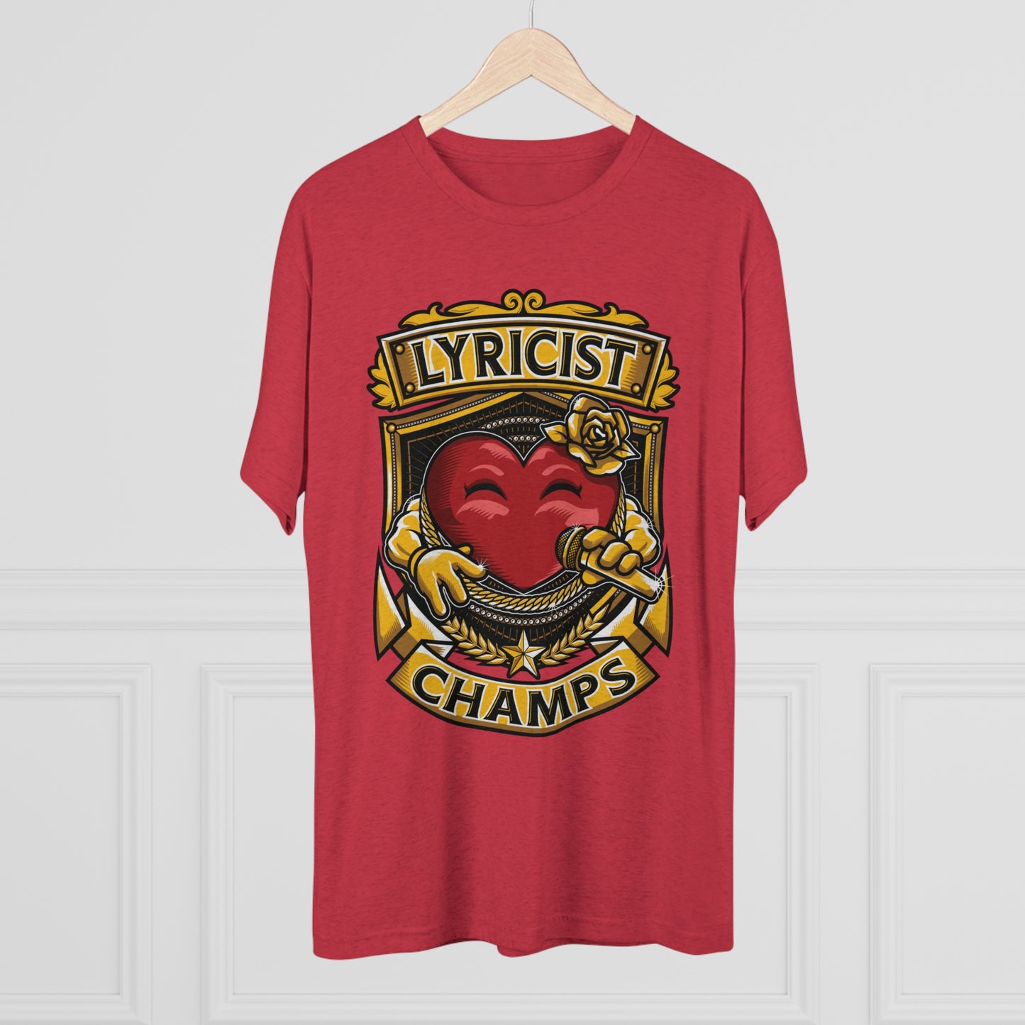 LYRICIST CHAMPS - PREMIUM SOFT - Unisex Tri-Blend Crew Tee (Next Level 6010)