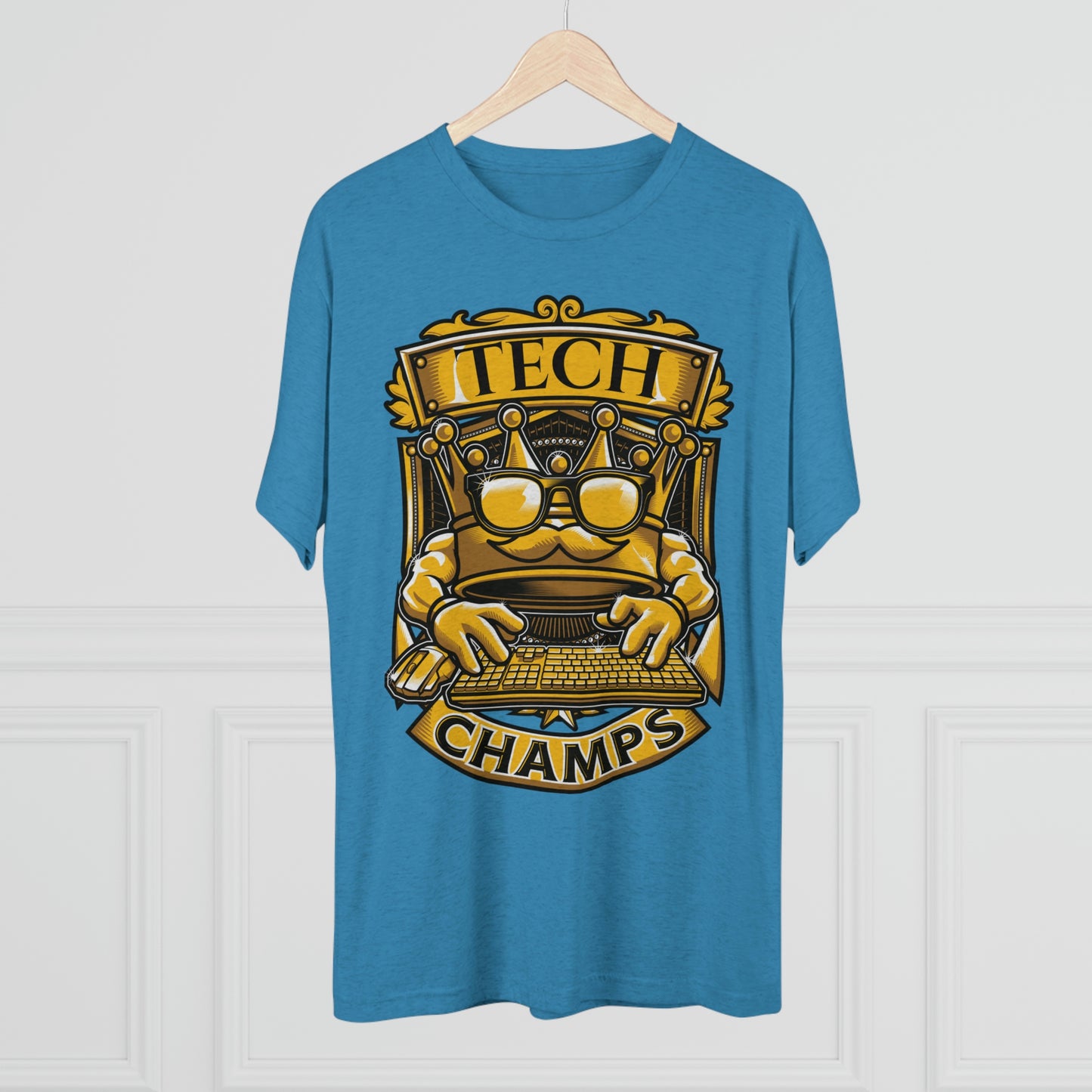 TECH CHAMPS (Men) - PREMIUM SOFT - Unisex Tri-Blend Crew Tee (Next Level 6010)