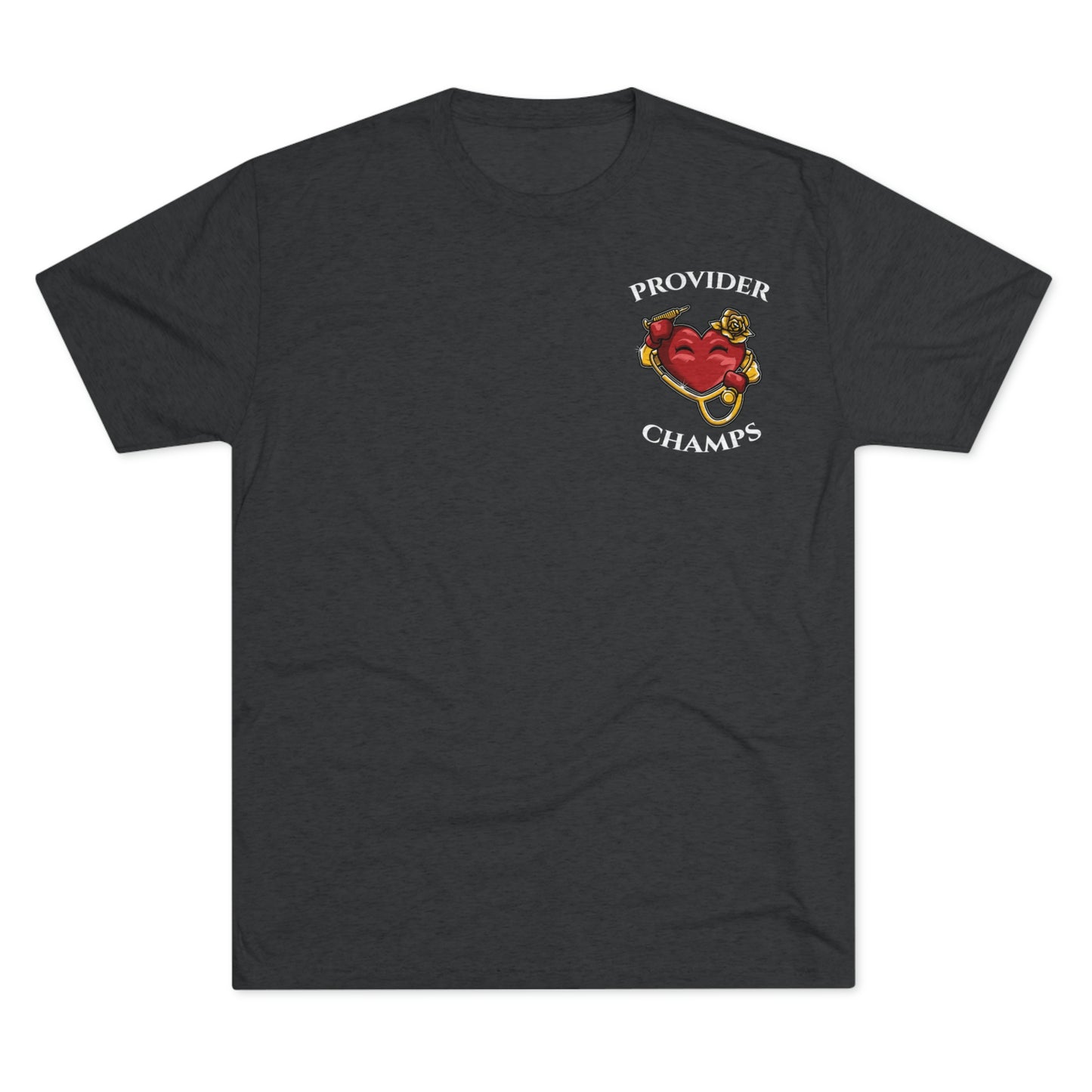 PROVIDER CHAMPS (Small Logo) - PREMIUM SOFT - Unisex Tri-Blend Crew Tee (Next Level 6010)