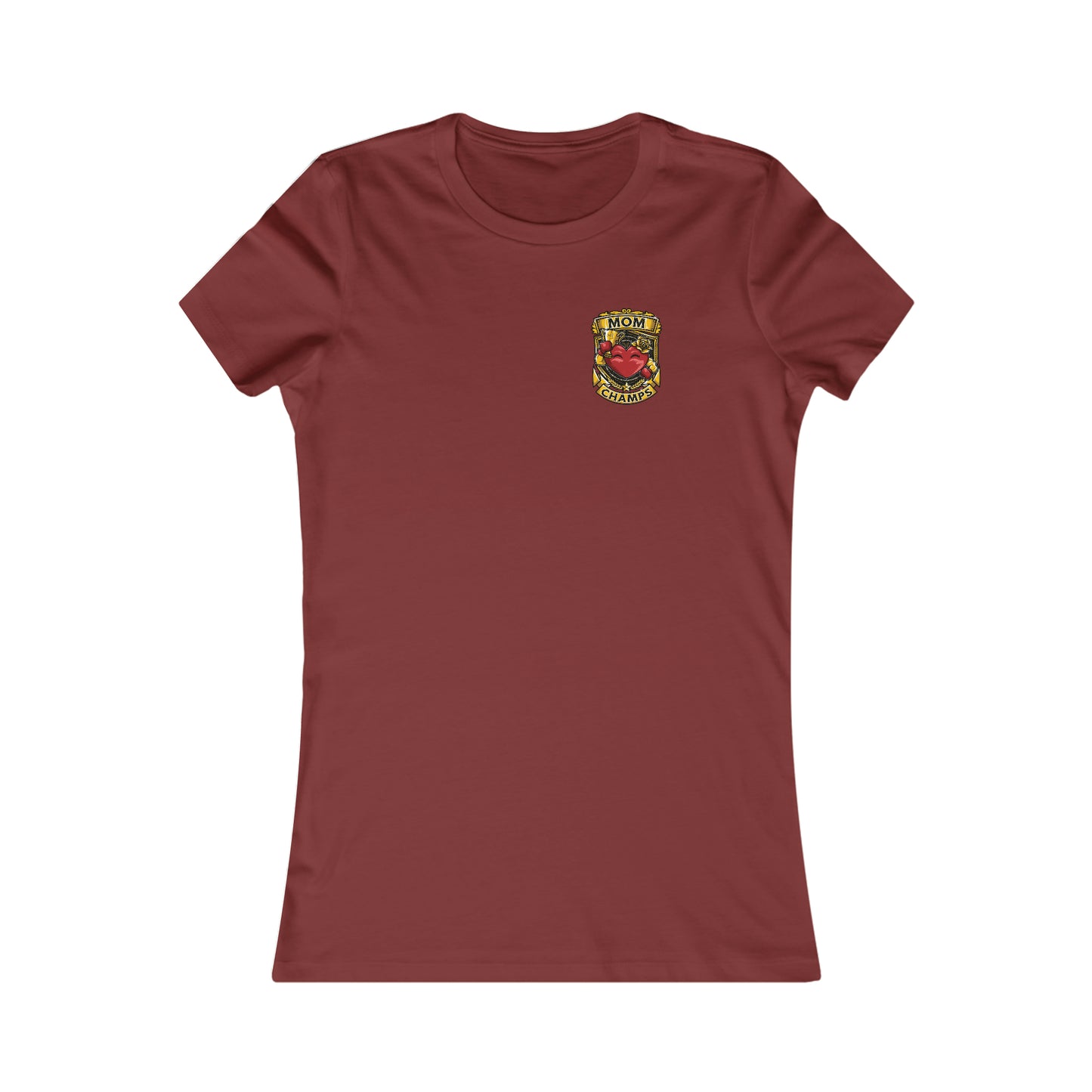 Mom Champs! (Small Front Logo) - Women's Favorite Tee (Bella+Canvas)