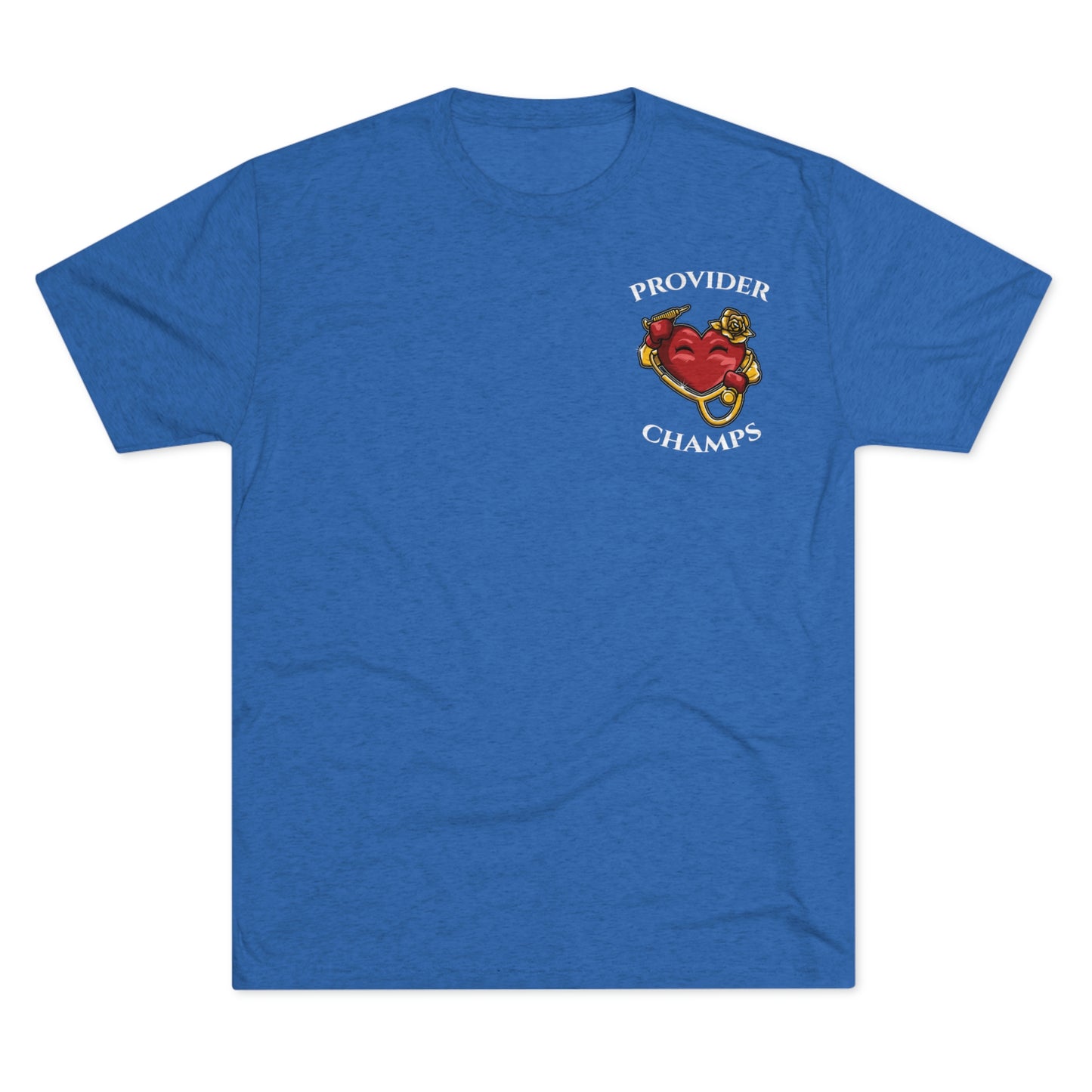 PROVIDER CHAMPS (Small Logo) - PREMIUM SOFT - Unisex Tri-Blend Crew Tee (Next Level 6010)