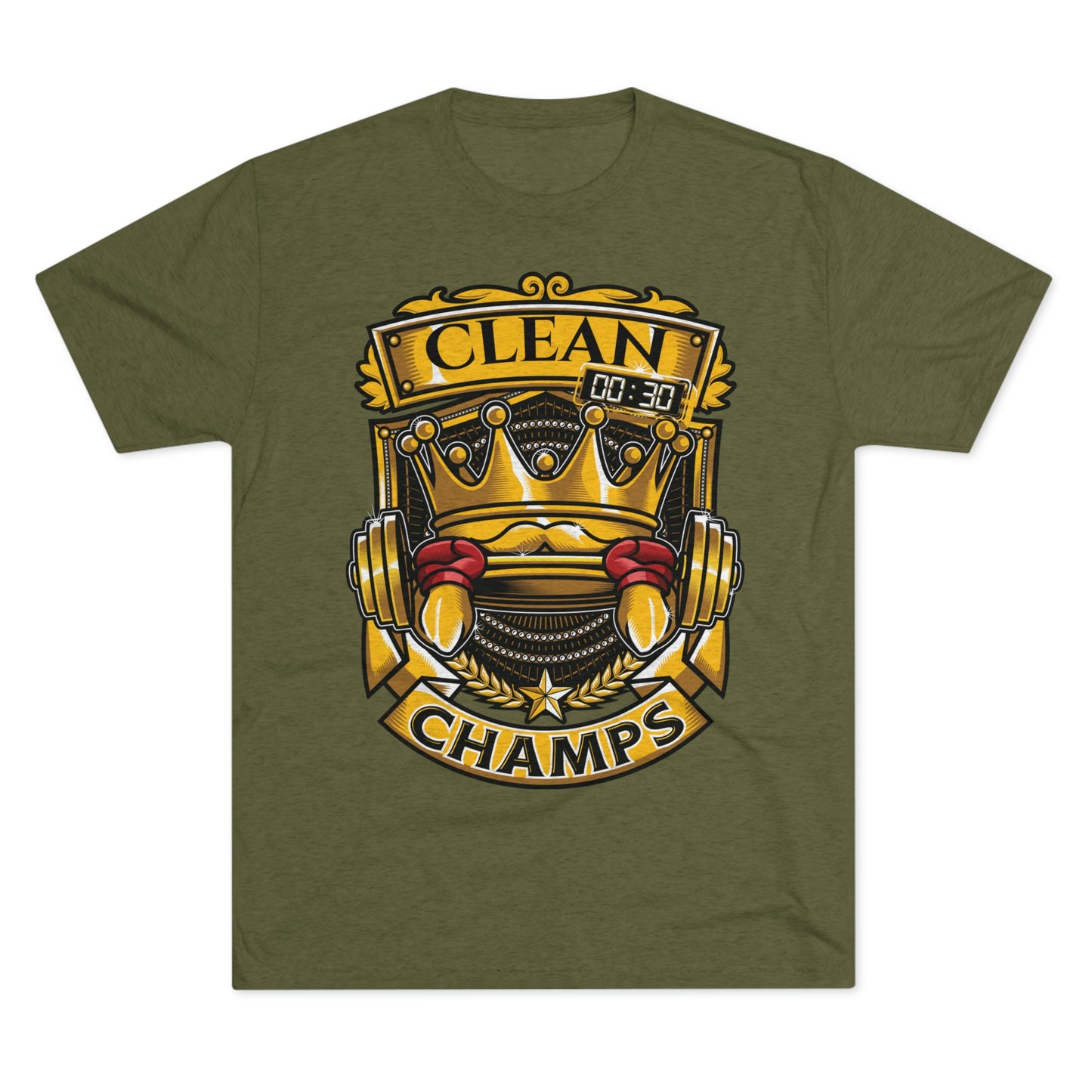 CLEAN CHAMPS - PREMIUM SOFT - Unisex Tri-Blend Crew Tee (Next Level 6010)