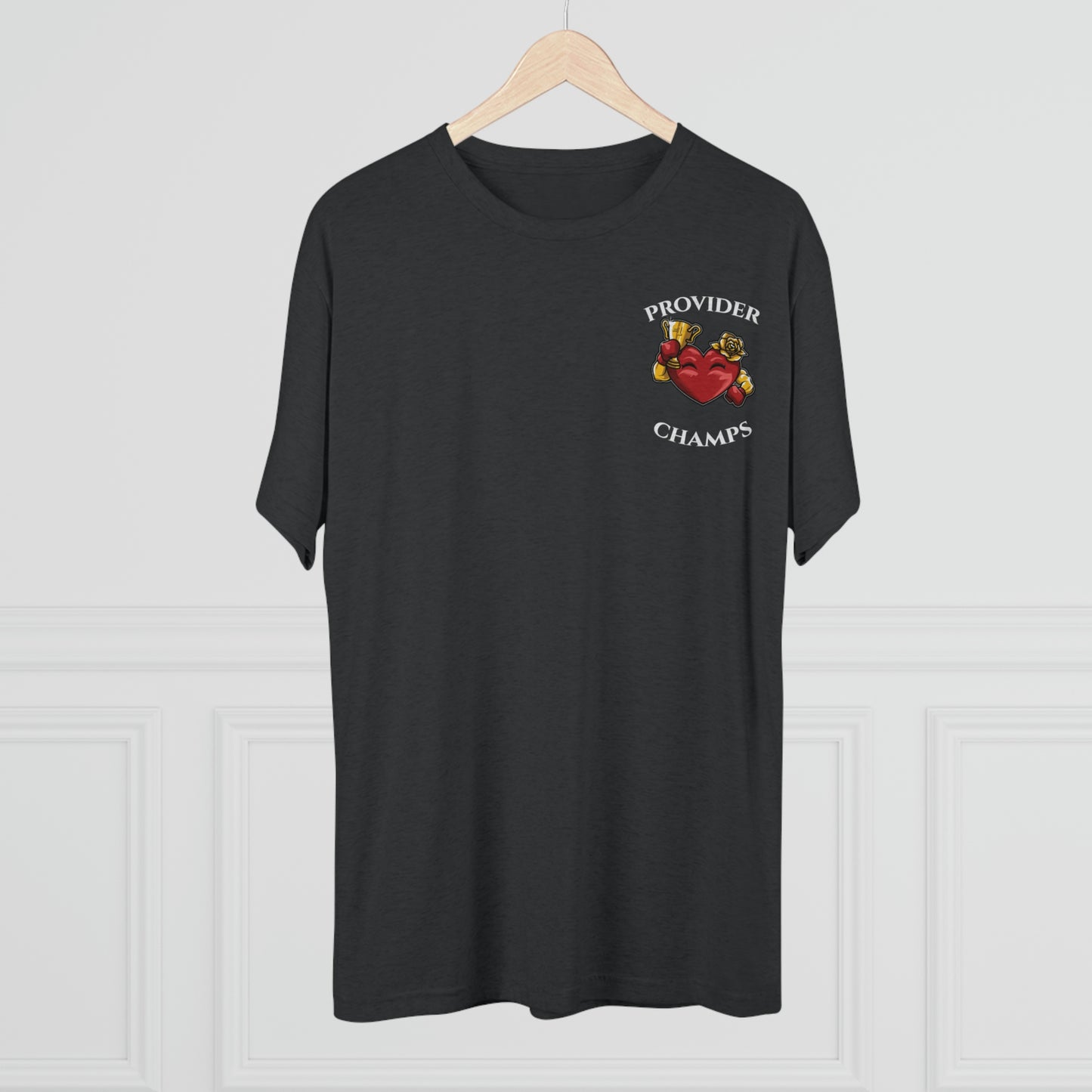 PROVIDER CHAMPS (Alternate Small Logo) - PREMIUM SOFT - Unisex Tri-Blend Crew Tee (Next Level 6010)