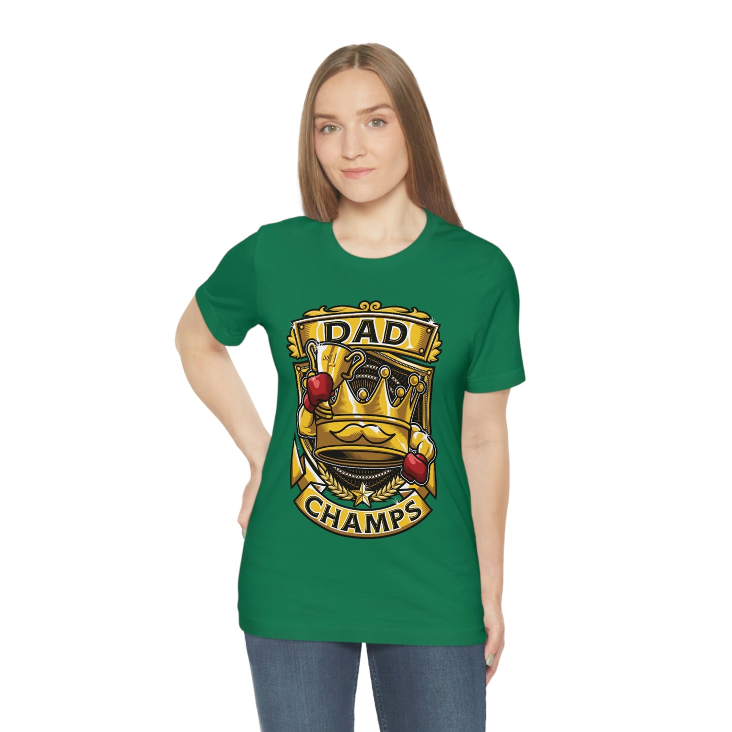 Dad Champs! - Unisex Jersey Short Sleeve Tee (Canvas-Bella)