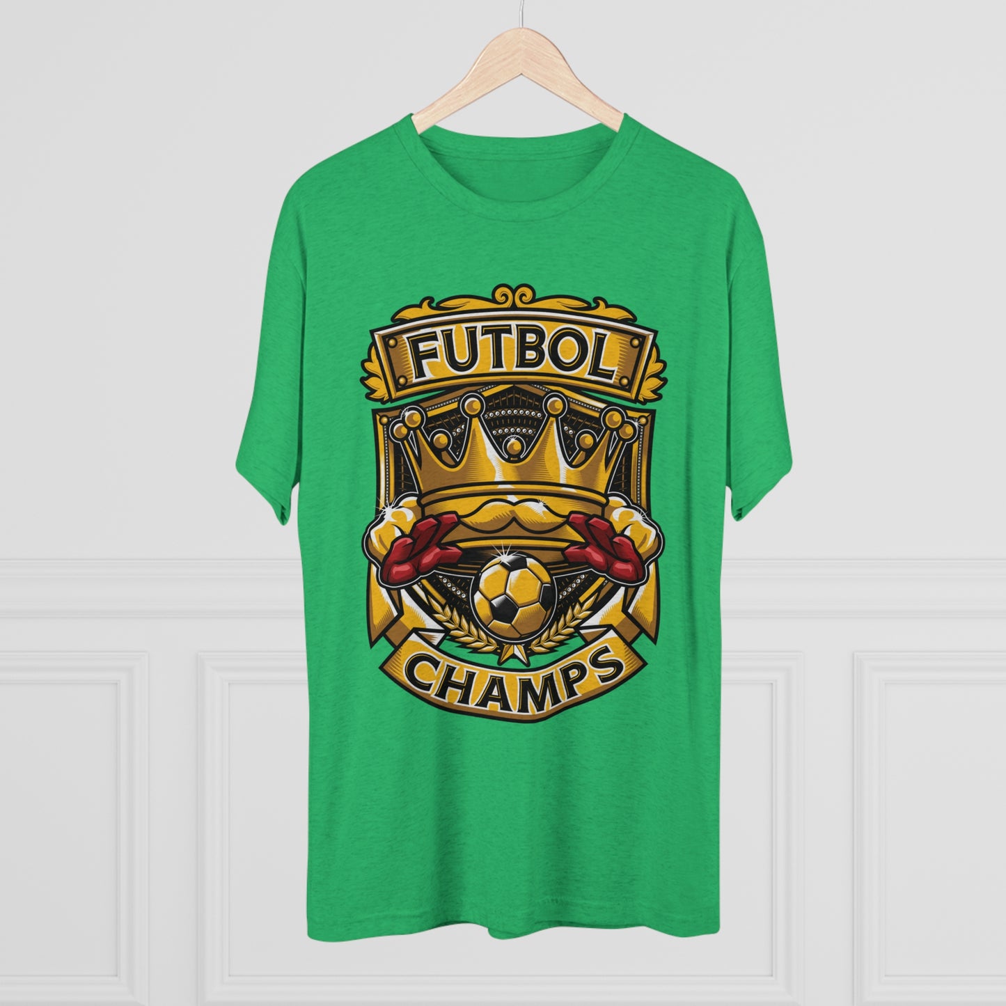 FUTBOL CHAMPS - PREMIUM SOFT - Unisex Tri-Blend Crew Tee (Next Level 6010)