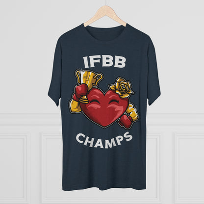 IFBB CHAMPS - PREMIUM SOFT - Unisex Tri-Blend Crew Tee (Next Level 6010)