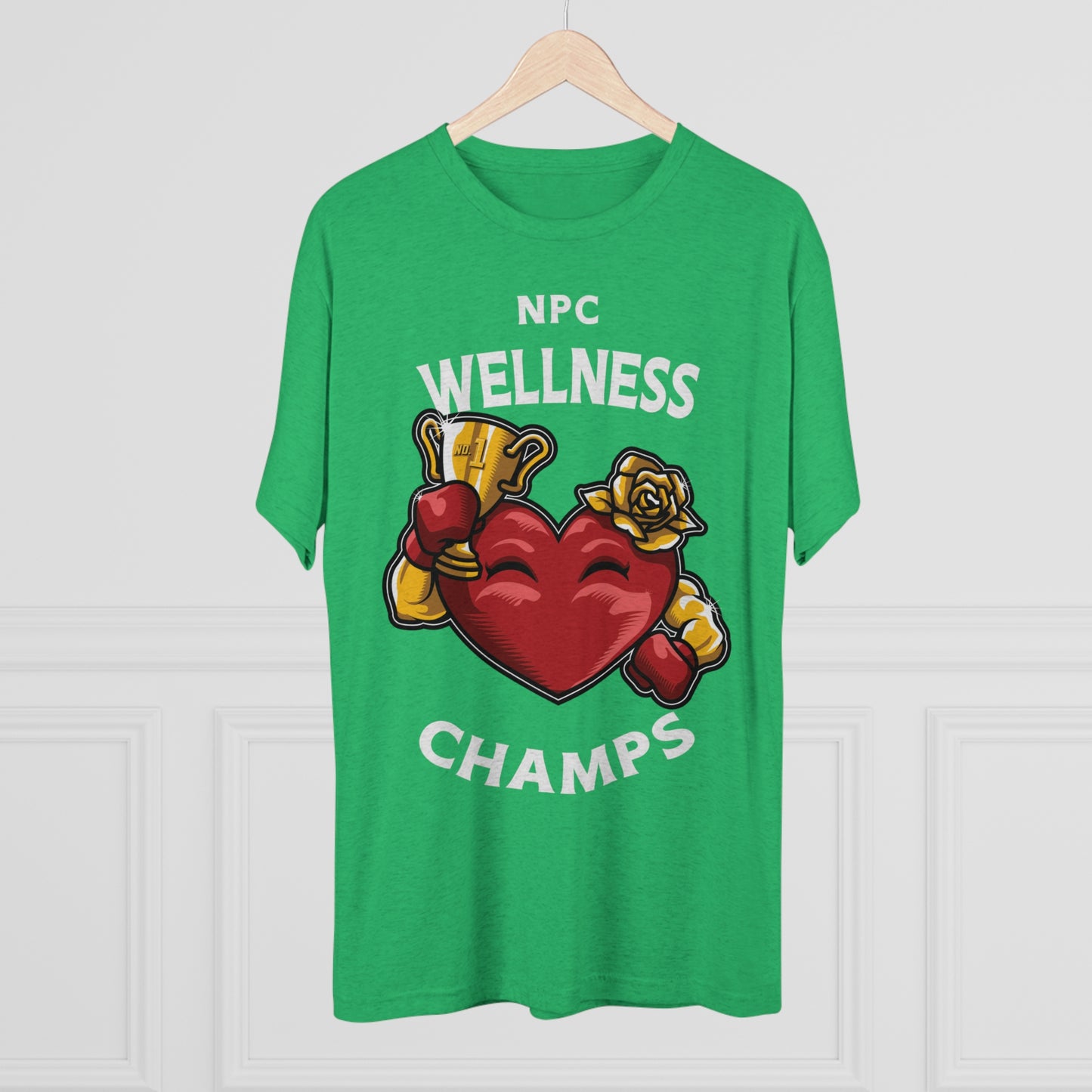 NPC WELLNESS CHAMPS v2 - PREMIUM SOFT - Unisex Tri-Blend Crew Tee (Next Level 6010)