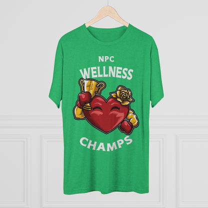 NPC WELLNESS CHAMPS v2 - PREMIUM SOFT - Unisex Tri-Blend Crew Tee (Next Level 6010)