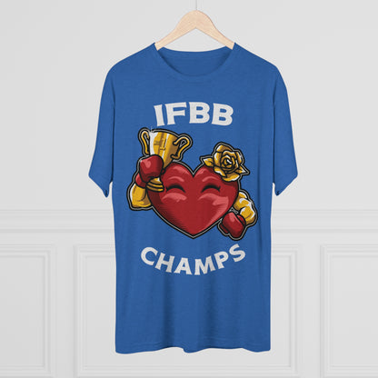 IFBB CHAMPS - PREMIUM SOFT - Unisex Tri-Blend Crew Tee (Next Level 6010)