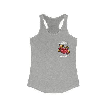 NPC WELLNESS CHAMPS (Small Logo) - Women's Ideal Racerback Tank