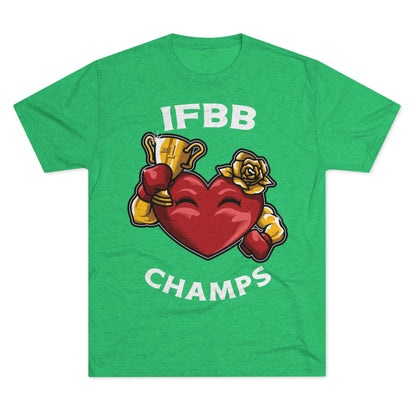 IFBB CHAMPS - PREMIUM SOFT - Unisex Tri-Blend Crew Tee (Next Level 6010)