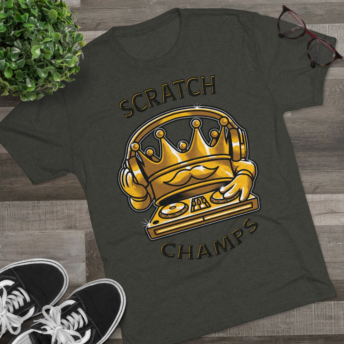 SCRATCH CHAMPS  - PREMIUM SOFT - Unisex Tri-Blend Crew Tee (Next Level 6010)
