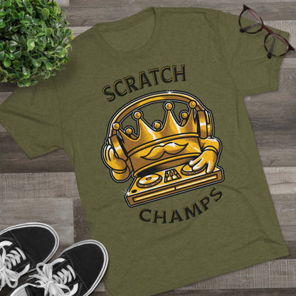 SCRATCH CHAMPS  - PREMIUM SOFT - Unisex Tri-Blend Crew Tee (Next Level 6010)