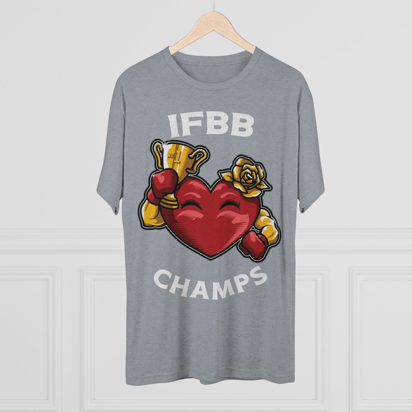 IFBB CHAMPS - PREMIUM SOFT - Unisex Tri-Blend Crew Tee (Next Level 6010)