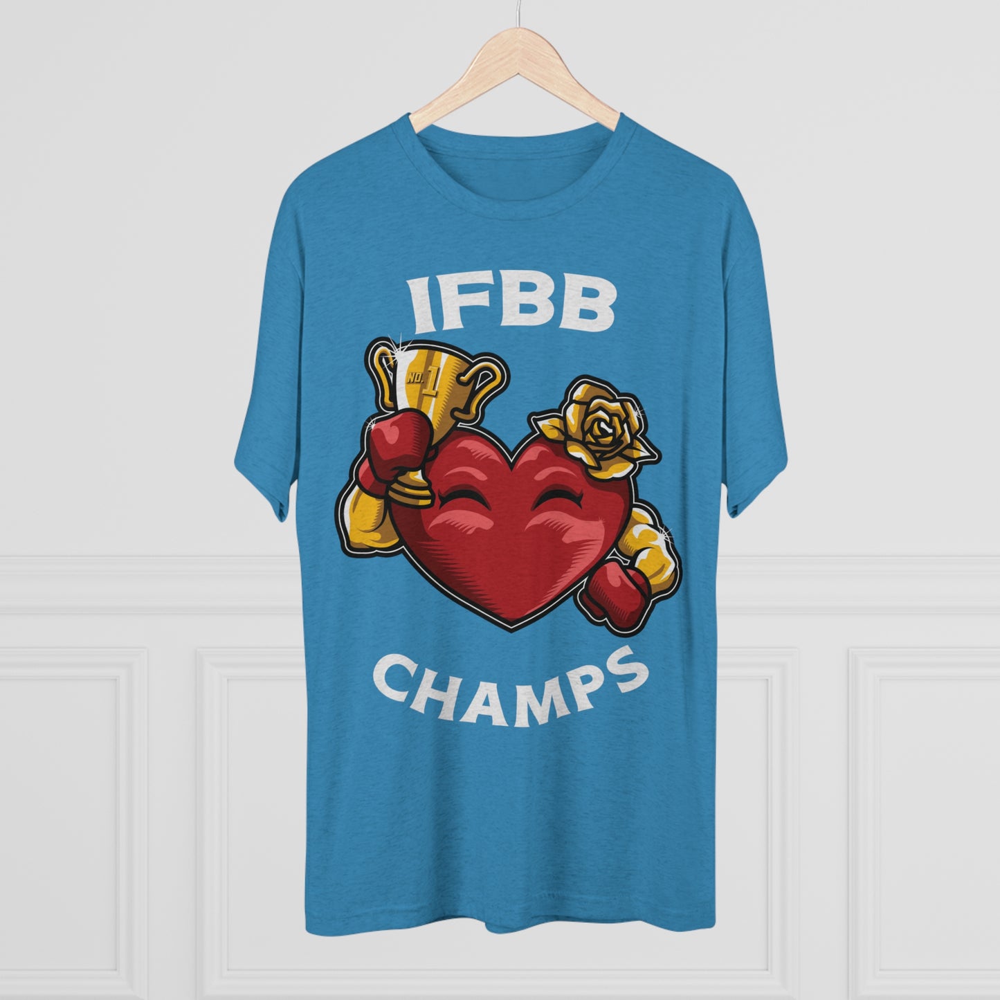 IFBB CHAMPS - PREMIUM SOFT - Unisex Tri-Blend Crew Tee (Next Level 6010)