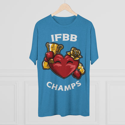 IFBB CHAMPS - PREMIUM SOFT - Unisex Tri-Blend Crew Tee (Next Level 6010)