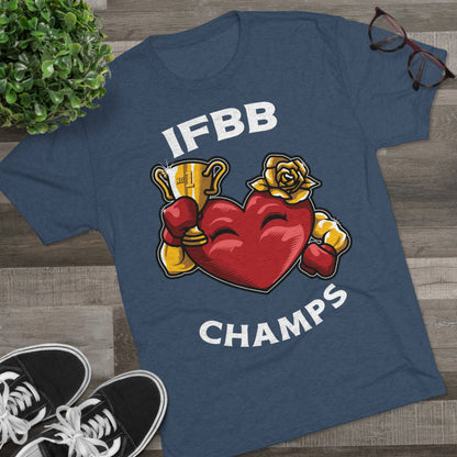 IFBB CHAMPS - PREMIUM SOFT - Unisex Tri-Blend Crew Tee (Next Level 6010)