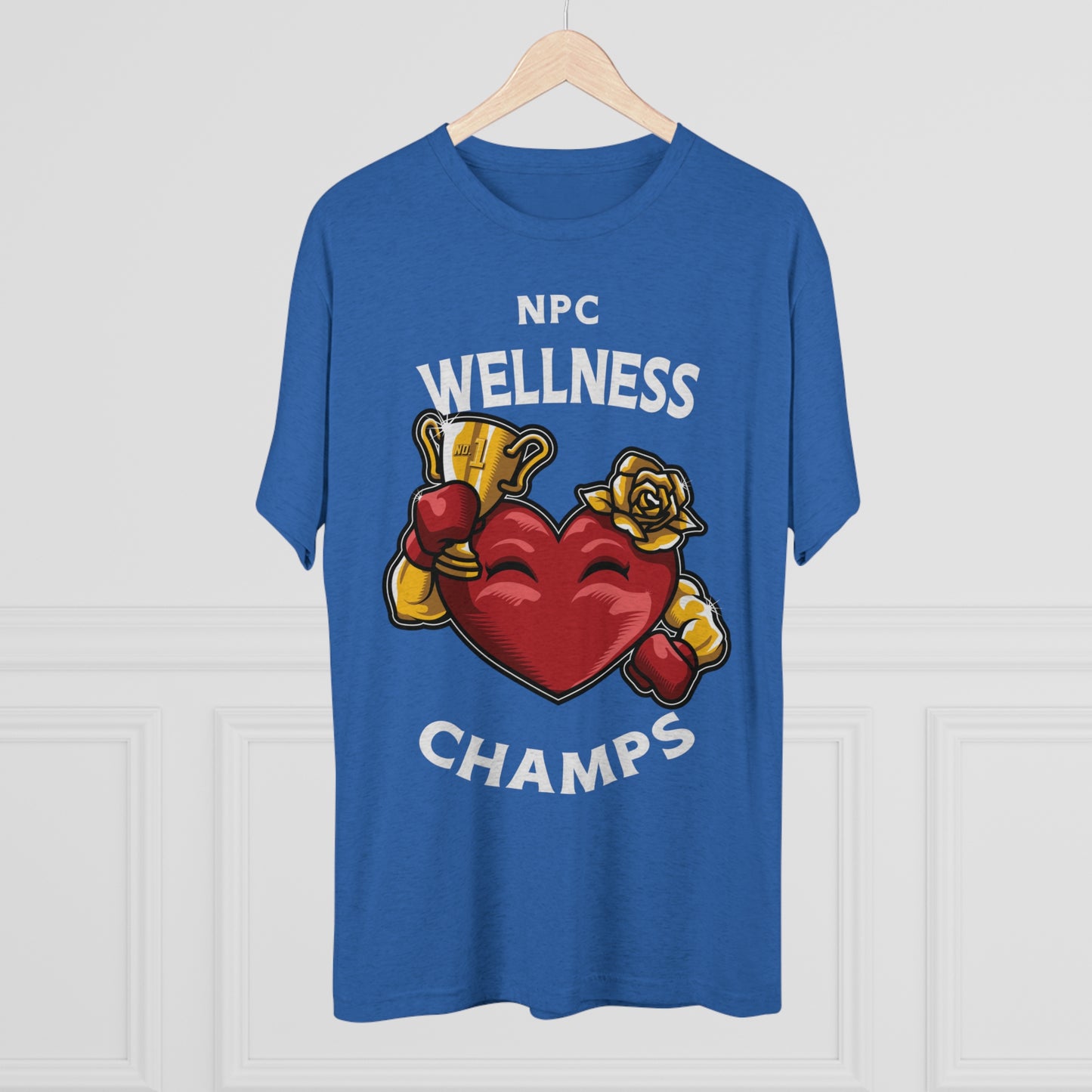 NPC WELLNESS CHAMPS v2 - PREMIUM SOFT - Unisex Tri-Blend Crew Tee (Next Level 6010)