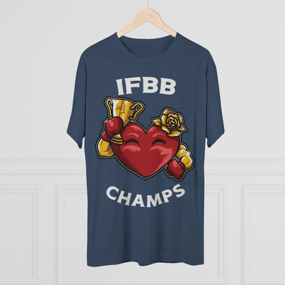 IFBB CHAMPS - PREMIUM SOFT - Unisex Tri-Blend Crew Tee (Next Level 6010)