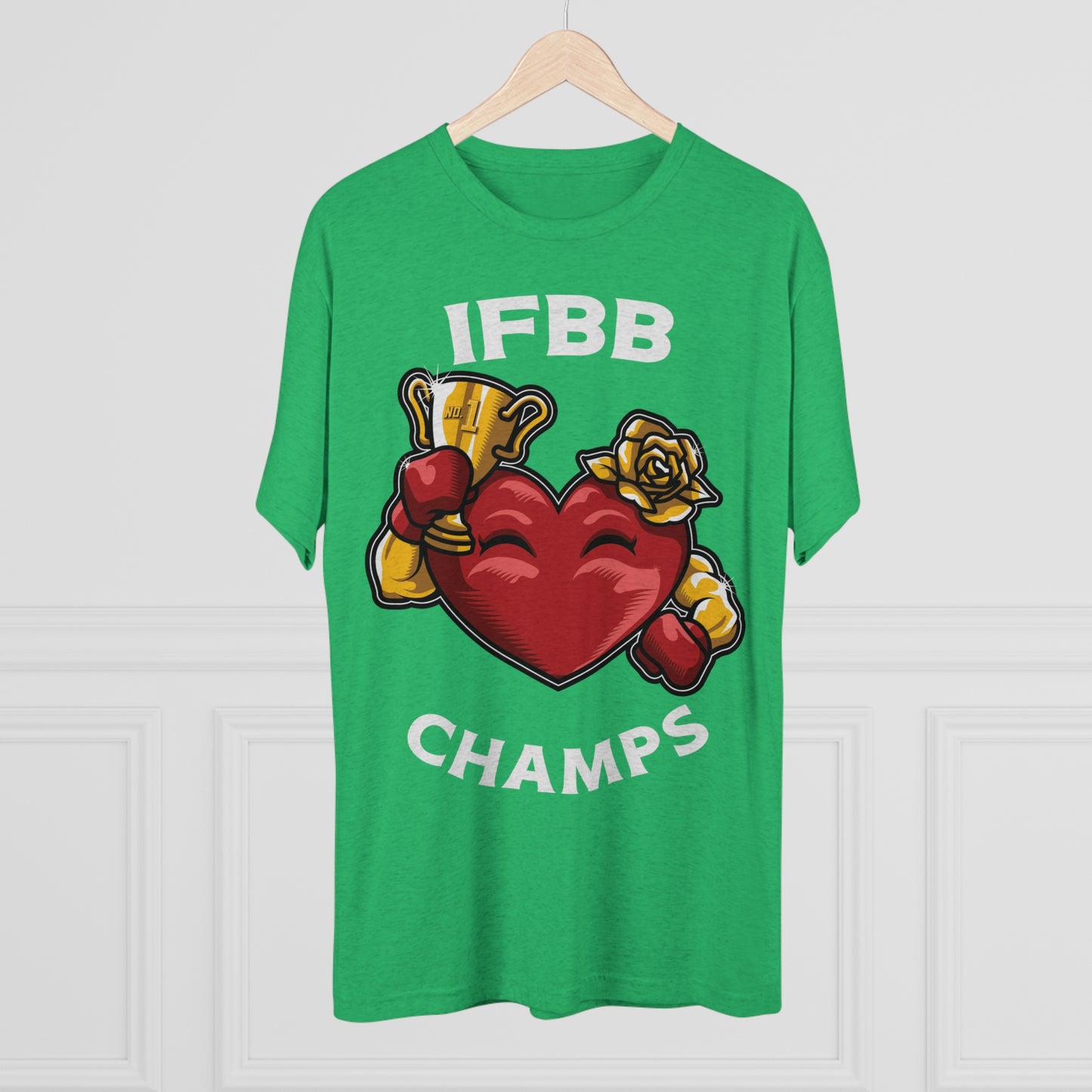IFBB CHAMPS - PREMIUM SOFT - Unisex Tri-Blend Crew Tee (Next Level 6010)