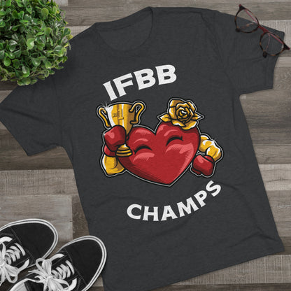 IFBB CHAMPS - PREMIUM SOFT - Unisex Tri-Blend Crew Tee (Next Level 6010)