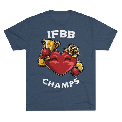 IFBB CHAMPS - PREMIUM SOFT - Unisex Tri-Blend Crew Tee (Next Level 6010)