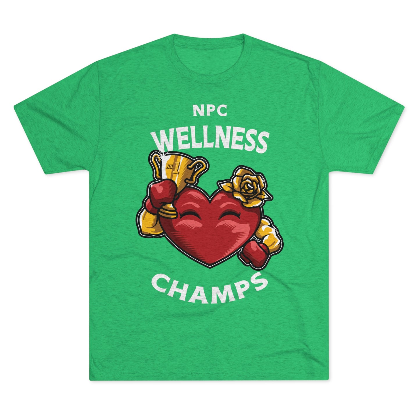 NPC WELLNESS CHAMPS v2 - PREMIUM SOFT - Unisex Tri-Blend Crew Tee (Next Level 6010)