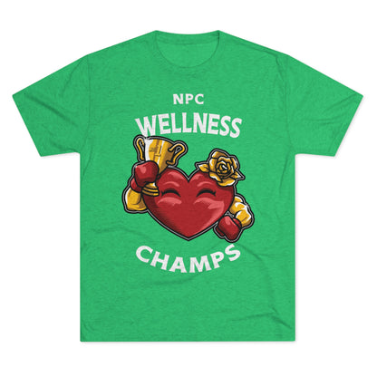 NPC WELLNESS CHAMPS v2 - PREMIUM SOFT - Unisex Tri-Blend Crew Tee (Next Level 6010)
