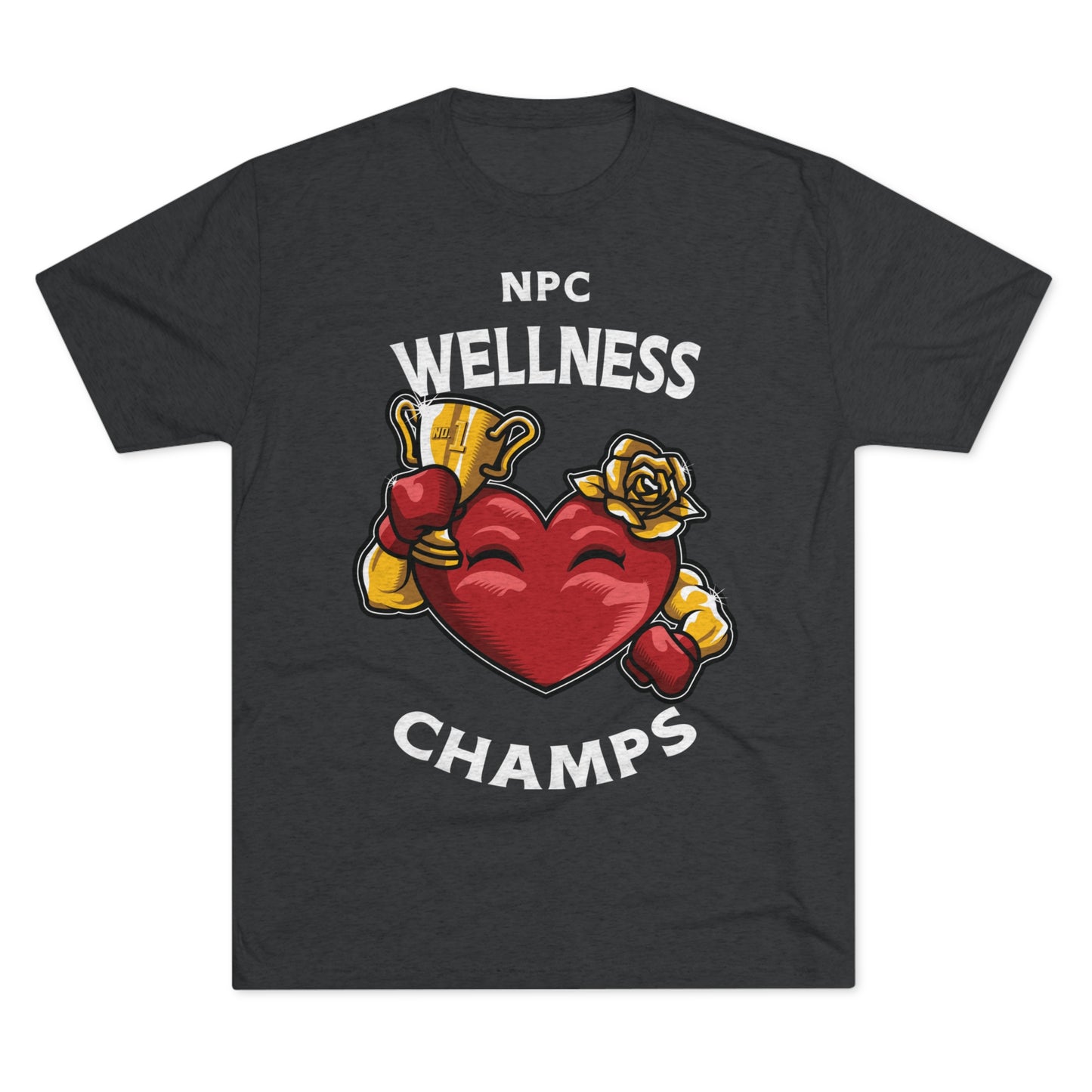NPC WELLNESS CHAMPS v2 - PREMIUM SOFT - Unisex Tri-Blend Crew Tee (Next Level 6010)