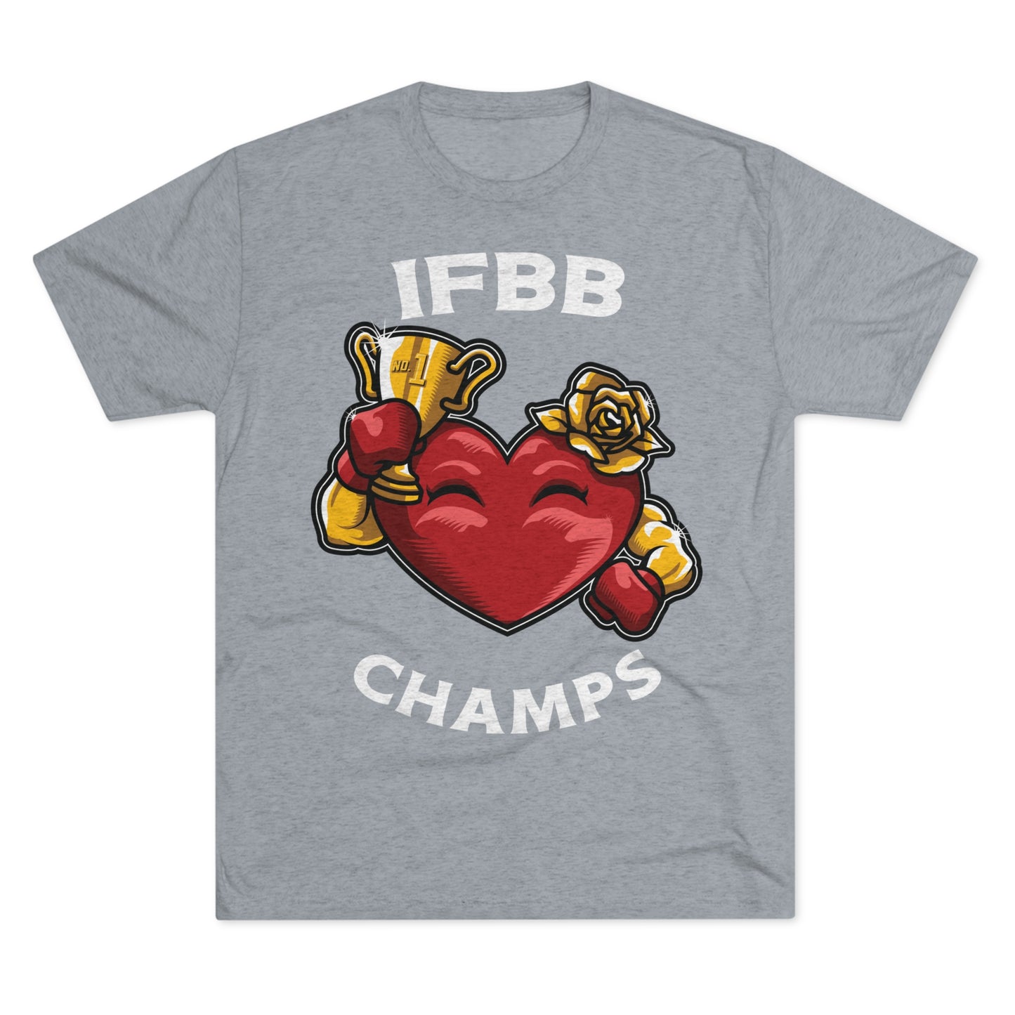 IFBB CHAMPS - PREMIUM SOFT - Unisex Tri-Blend Crew Tee (Next Level 6010)