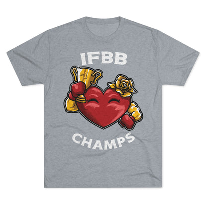IFBB CHAMPS - PREMIUM SOFT - Unisex Tri-Blend Crew Tee (Next Level 6010)