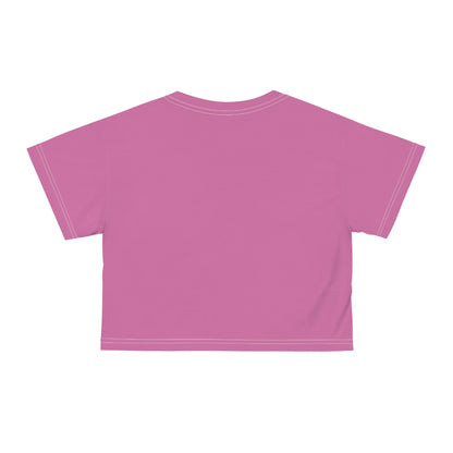 TRACK CHAMPS (Pink) - Crop Tee (AOP)