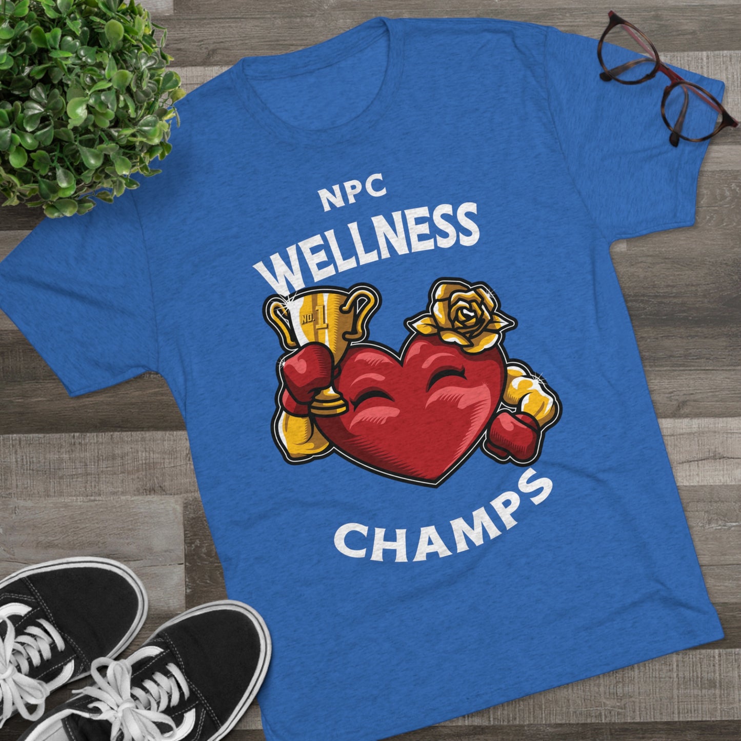 NPC WELLNESS CHAMPS v2 - PREMIUM SOFT - Unisex Tri-Blend Crew Tee (Next Level 6010)