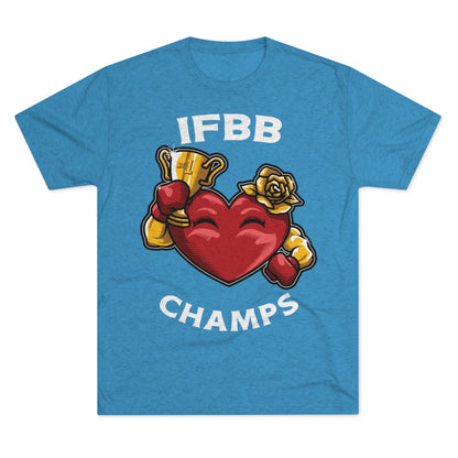 IFBB CHAMPS - PREMIUM SOFT - Unisex Tri-Blend Crew Tee (Next Level 6010)