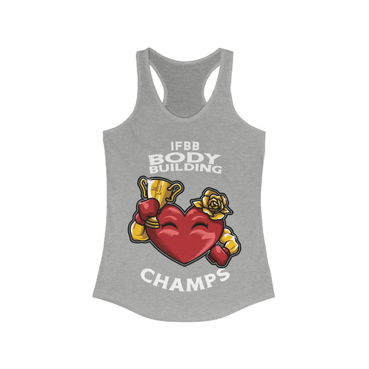 IFBB BODY BUILDING CHAMPS  - Women's Ideal Racerback Tank