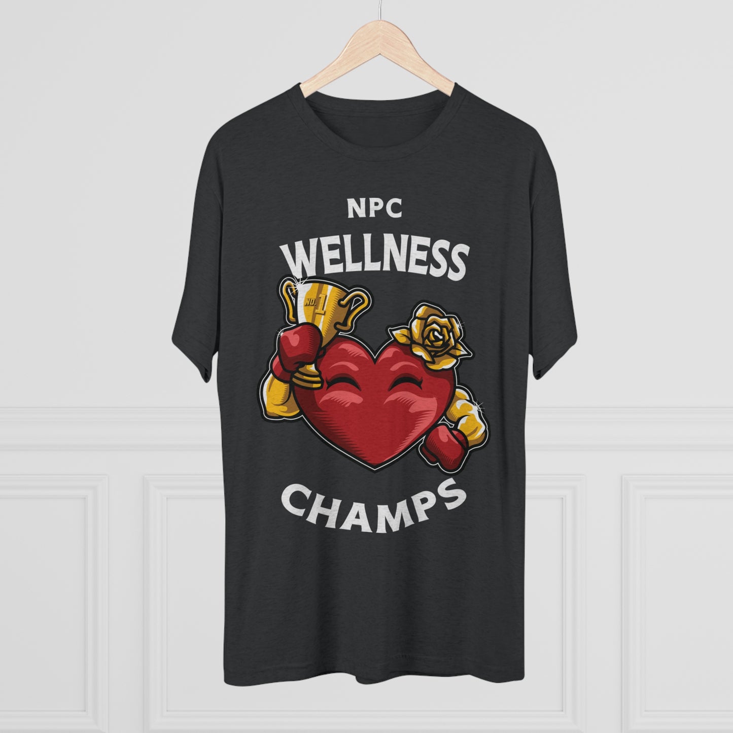 NPC WELLNESS CHAMPS v2 - PREMIUM SOFT - Unisex Tri-Blend Crew Tee (Next Level 6010)