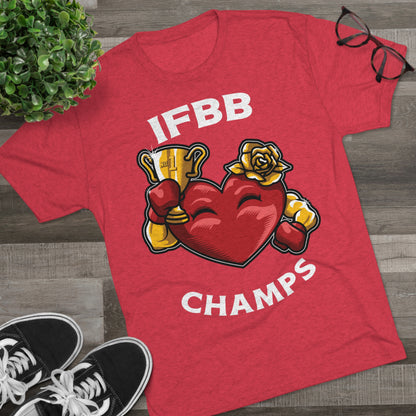IFBB CHAMPS - PREMIUM SOFT - Unisex Tri-Blend Crew Tee (Next Level 6010)