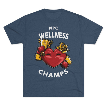 NPC WELLNESS CHAMPS v2 - PREMIUM SOFT - Unisex Tri-Blend Crew Tee (Next Level 6010)