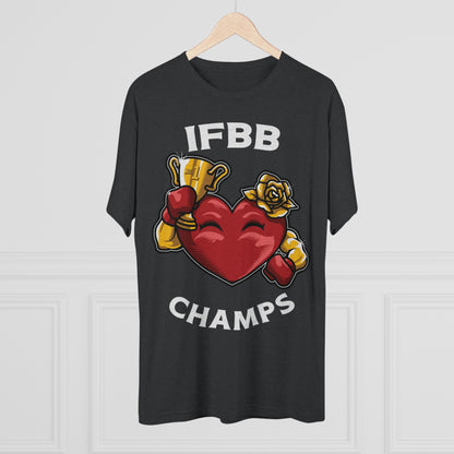 IFBB CHAMPS - PREMIUM SOFT - Unisex Tri-Blend Crew Tee (Next Level 6010)
