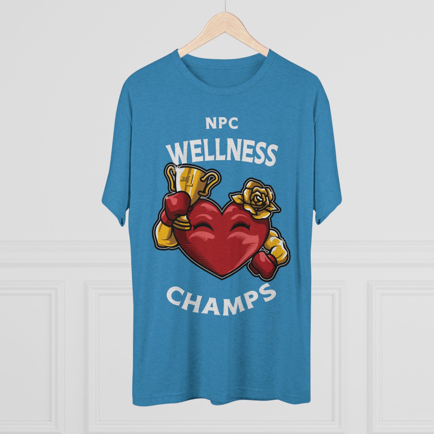 NPC WELLNESS CHAMPS v2 - PREMIUM SOFT - Unisex Tri-Blend Crew Tee (Next Level 6010)