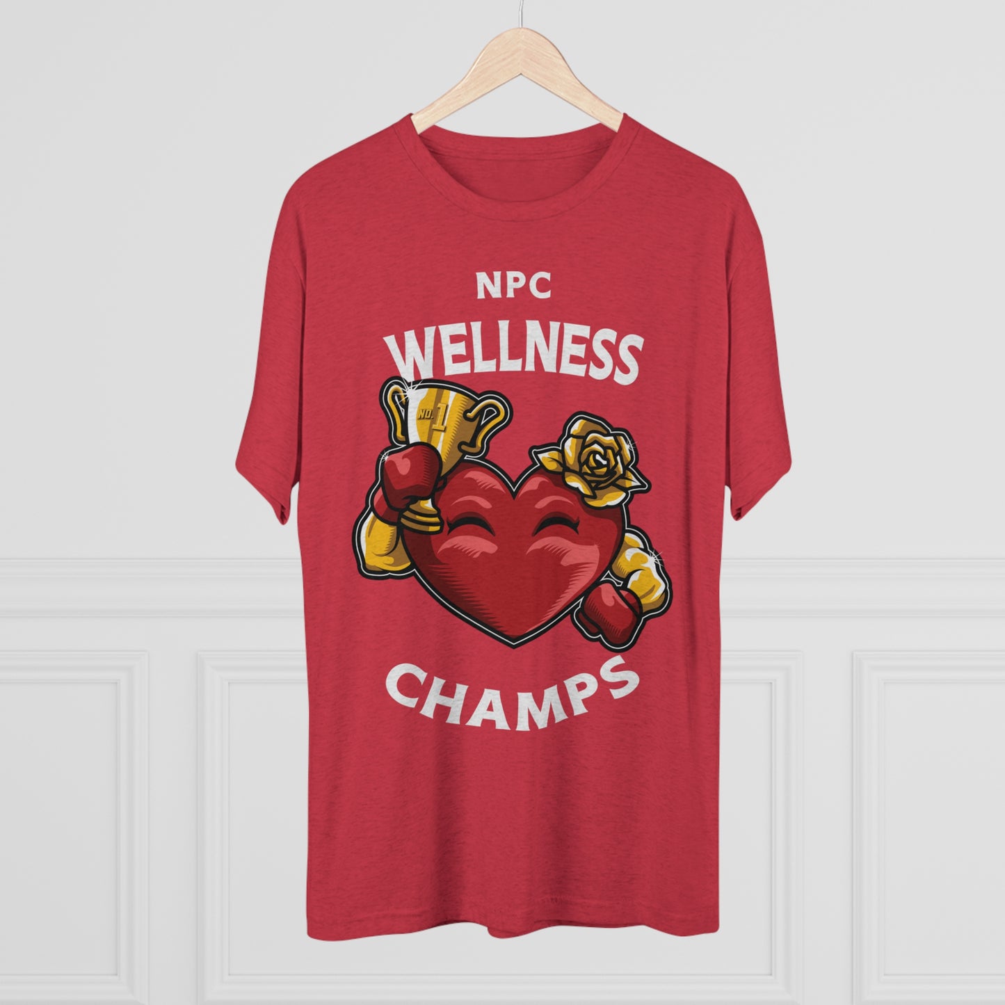 NPC WELLNESS CHAMPS v2 - PREMIUM SOFT - Unisex Tri-Blend Crew Tee (Next Level 6010)